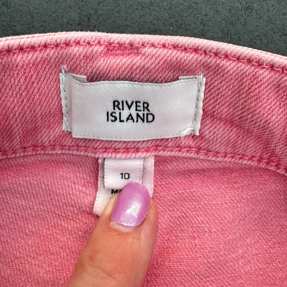 NWOT River Island Pink High Waist Bum Sculpt Skinny Jeans‎ size US 6s - Picture 6 of 6